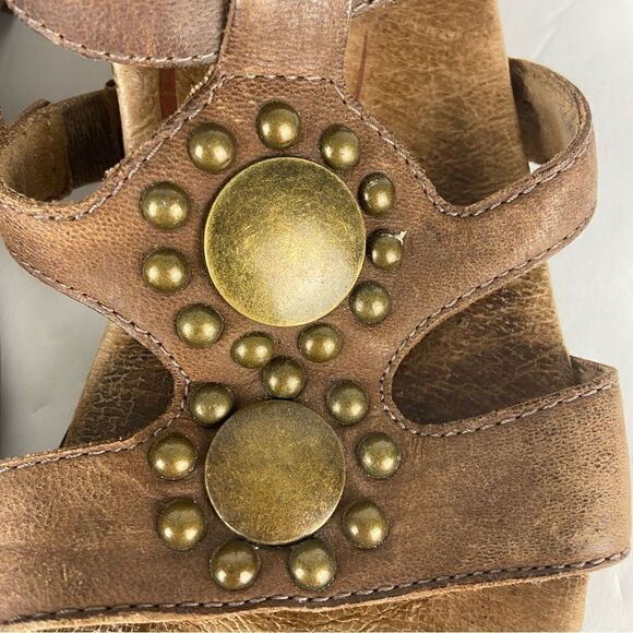 Aetrex Women’s Gladiator Sandals Comfort Brown Leather Embellished Size 36/ 6 - Picture 14 of 16